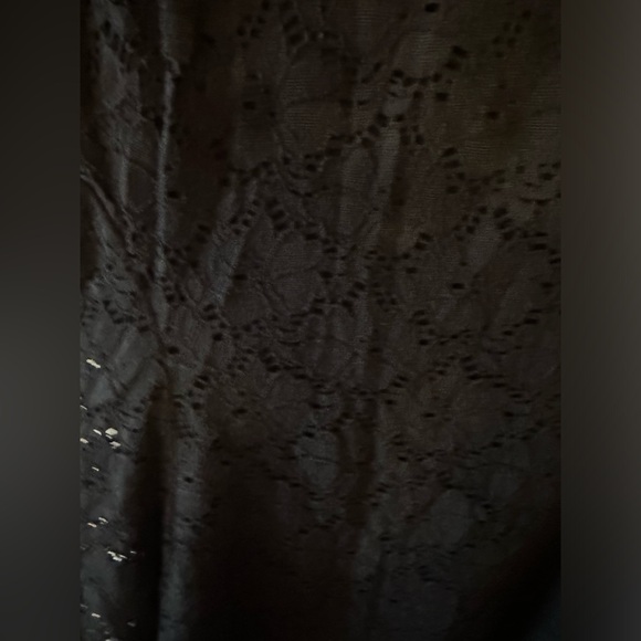 Alfani Woman black A-Line Lace-over Dress Cap Sleeve 6p - Picture 7 of 9